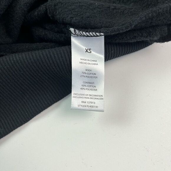 Wildfox Harlequin Heart Fifi Sequin Sweatshirt XS Black Oversized Rainbow Grunge - Picture 11 of 12